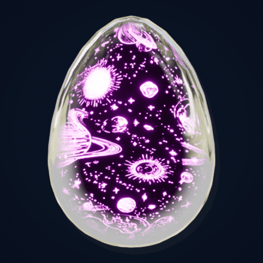 Pulsara's Slumbering Violetling, a Prismatic Egg