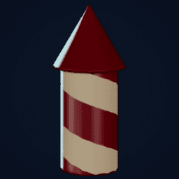 Firework Rocket Spiral