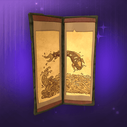 "Jumping Fish" Folding Screen