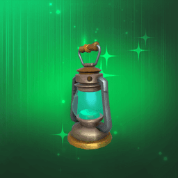 Table Green Lamp
