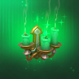 Wall Green Candles