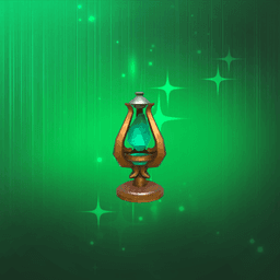 Green Crystal Lamp