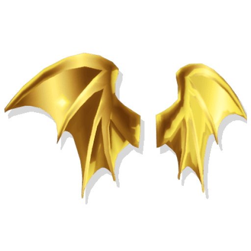 Gold Bat Wings