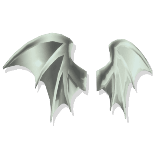 Silver Bat Wings