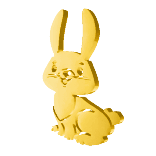 Easter 2025 Gold Bunny