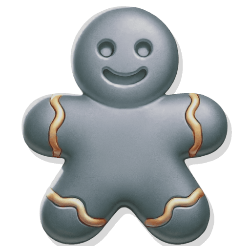 Gingerbread Man Silver